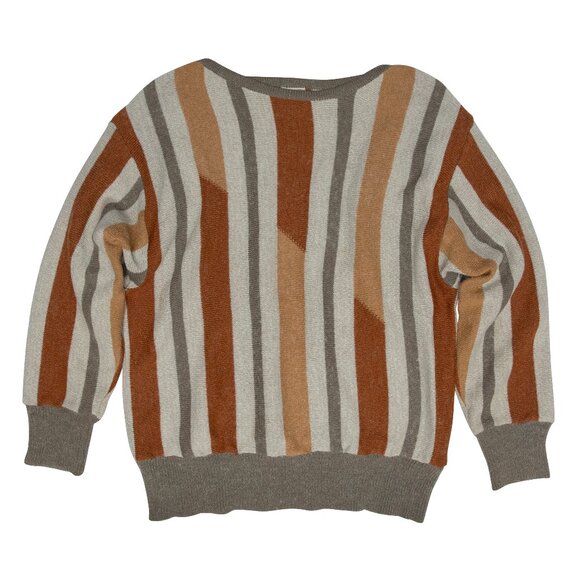 hipp hipp (West Germany) Bauhaus Intarsia Alpaca Yarn Saddle Shoulder Pullover - Picture 1 of 6